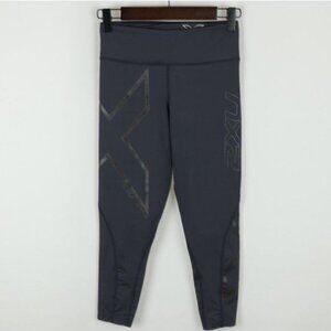 2XU Hyoptik Women's Extra Small Gray Low Rise Compression Athletic Leggings